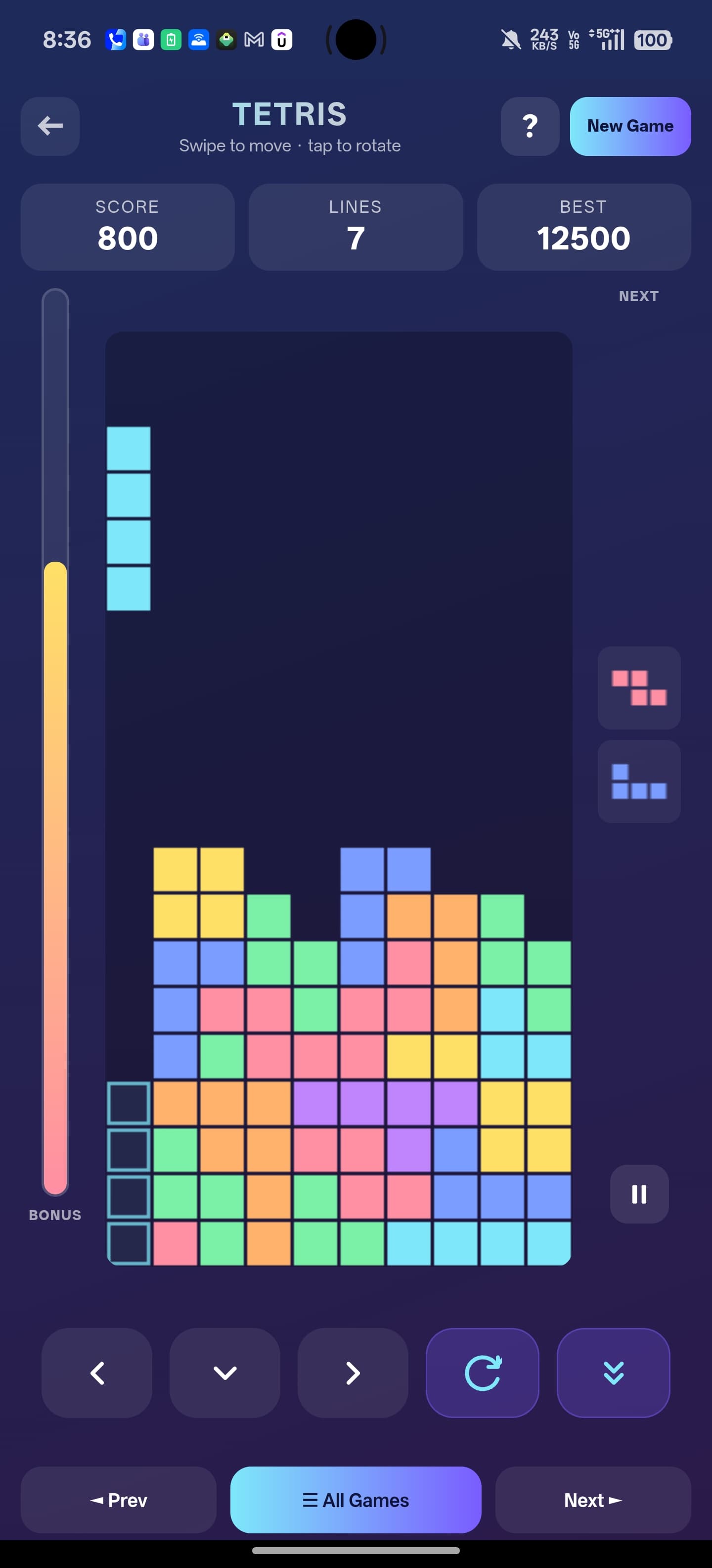 Tetris Gameplay Preview